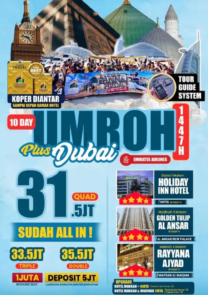 Umroh Plus Dubay Jannah Firdaus