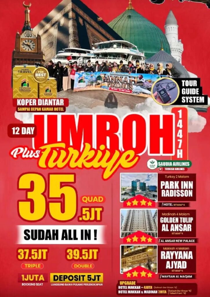 Paket Umroh Plus Turkey Jannah Firdaus